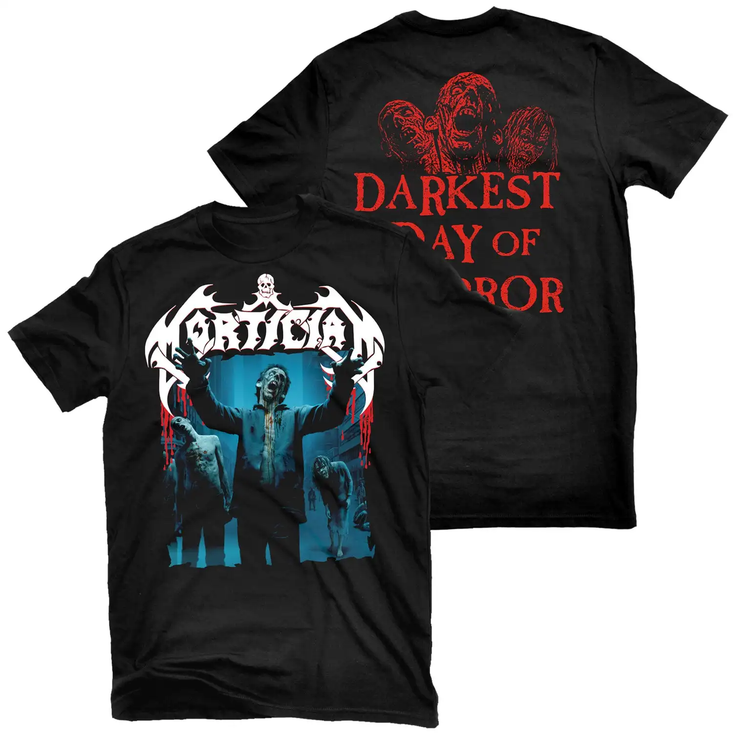 Mortal Massacre Mortician Band Graphic Tee 100% Cotton Round Neck Casual Unisex T-shirt Summer Top