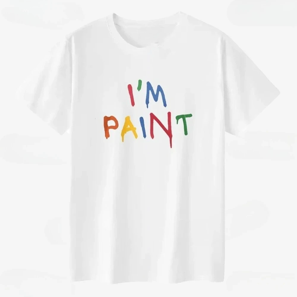 I Love To Finger Paint I'm Paint Matching Graphic T Shirts Funny Wife Girlfriend T-shirt Casual Women Clothes