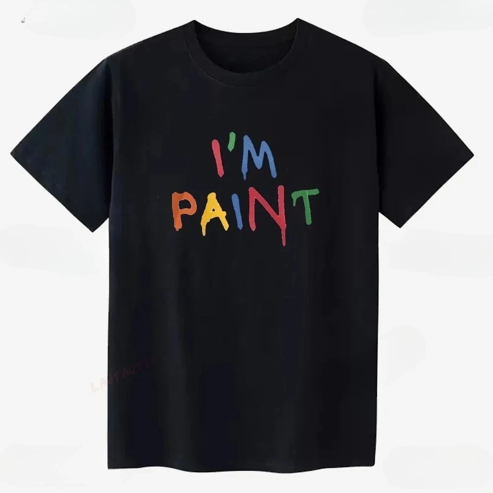 I Love To Finger Paint I'm Paint Matching Graphic T Shirts Funny Wife Girlfriend T-shirt Casual Women Clothes