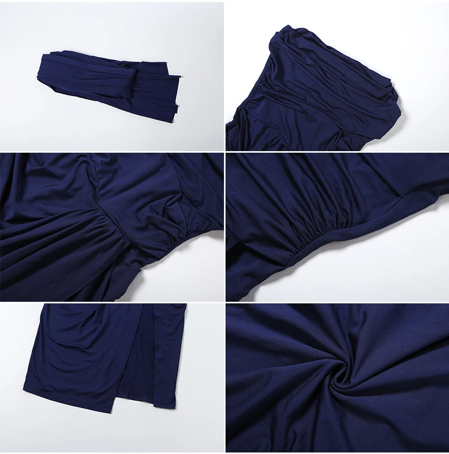 Weird Puss Folds Elegant Long Ribbon+Maxi Dress High Slit Chest Wrap Summer Fashion Skinny Vacation Banquet Summer Vestidos