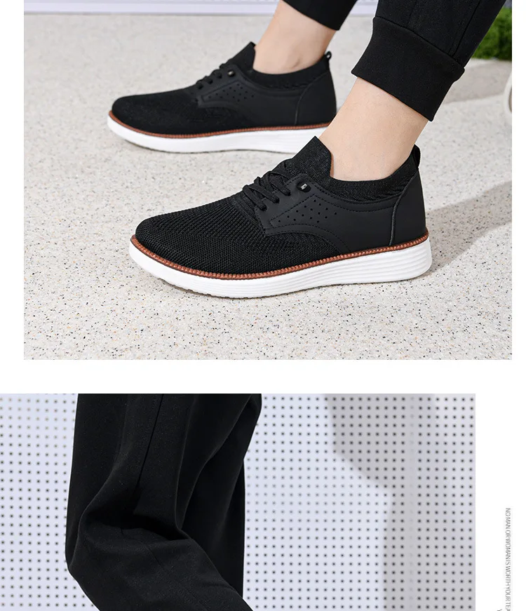 Spring and Autumn New Men's Breathable Casual Shoes Mesh Sports Shoes Soft Soles Comfortable Lightweight Smooth Men's Shoes