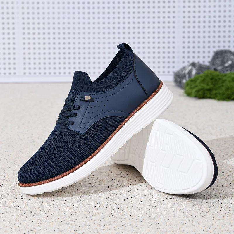 Spring and Autumn New Men's Breathable Casual Shoes Mesh Sports Shoes Soft Soles Comfortable Lightweight Smooth Men's Shoes