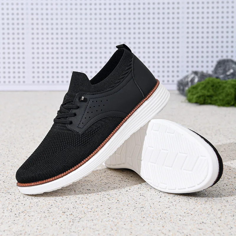 Spring and Autumn New Men's Breathable Casual Shoes Mesh Sports Shoes Soft Soles Comfortable Lightweight Smooth Men's Shoes
