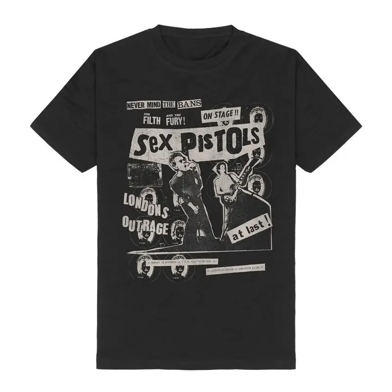 Union Jack Sex PistolsT-Shirt Men Women Metal Rock Band Graphic Tee 100% Cotton Summer Streetwear Top