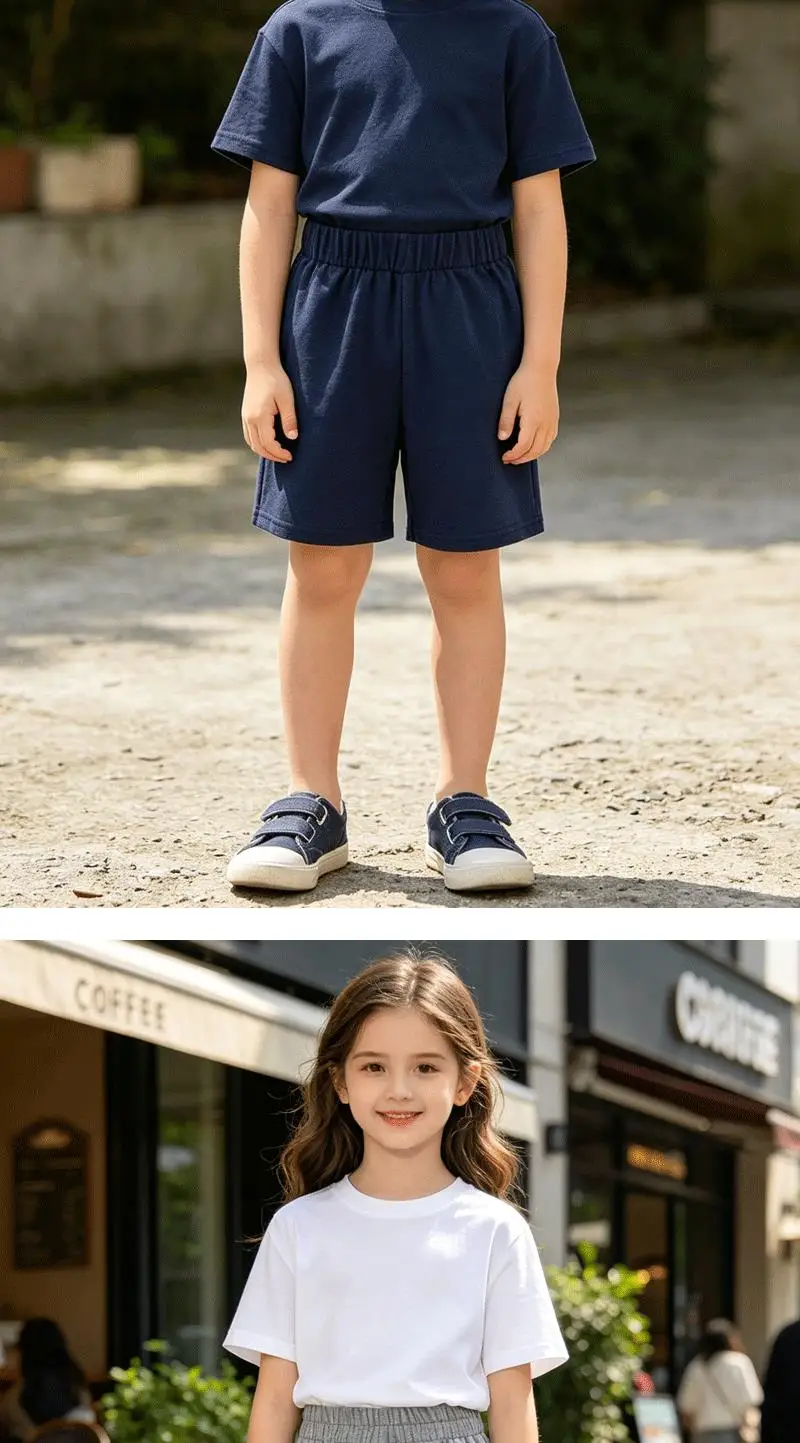 2026 New Pure Cotton Kids Shorts Casual Sports Capri Pants For Boys Girls Baby