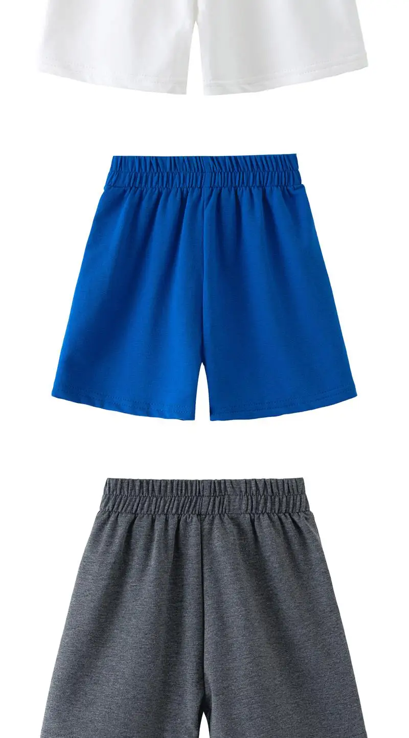2026 New Pure Cotton Kids Shorts Casual Sports Capri Pants For Boys Girls Baby