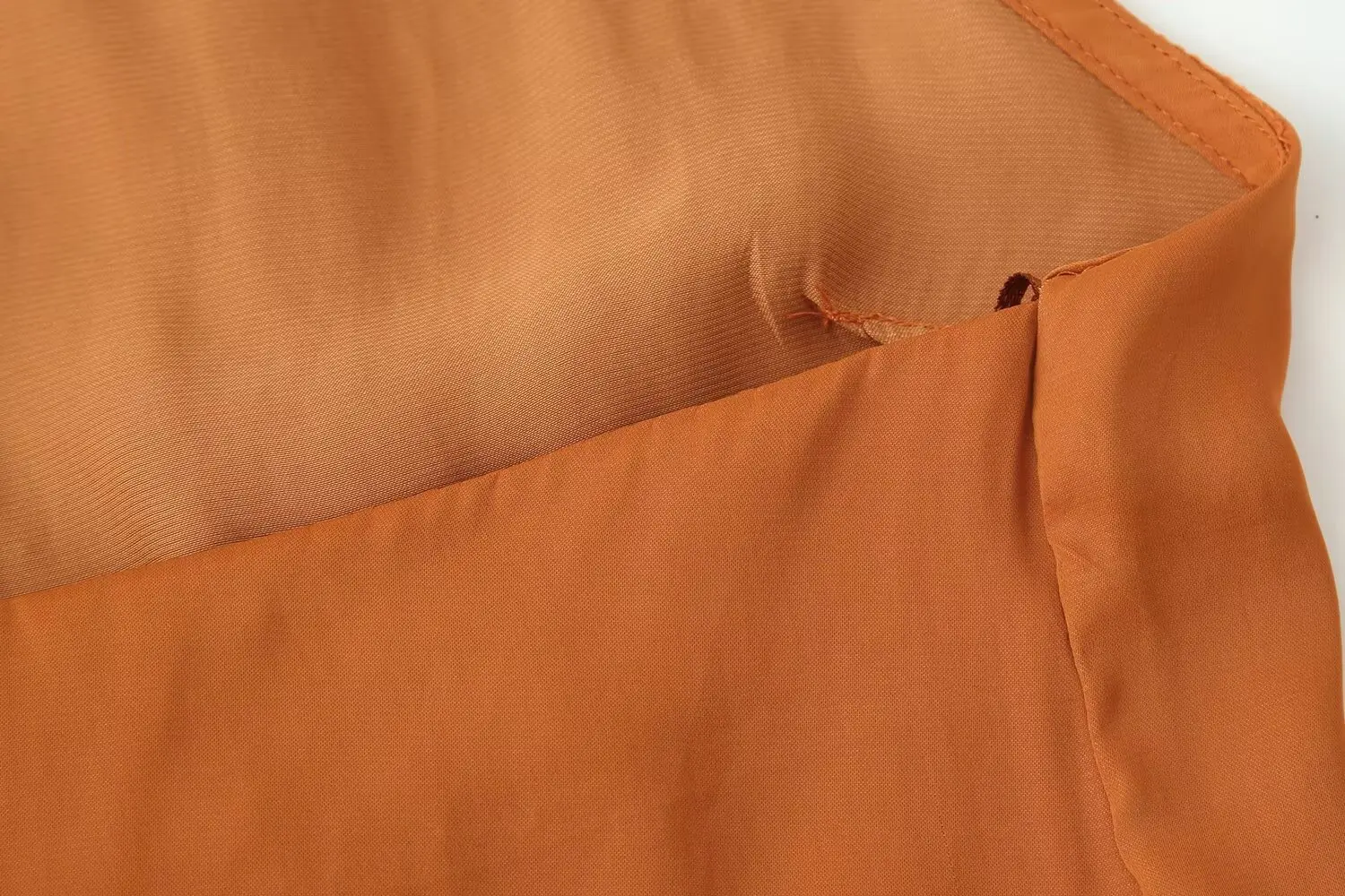 Nlzgmsj 2026 Summer Women Orange Halter Neck Sleeveless Blouse Cross Wrap Draped Top Backless Cropped Tank Top