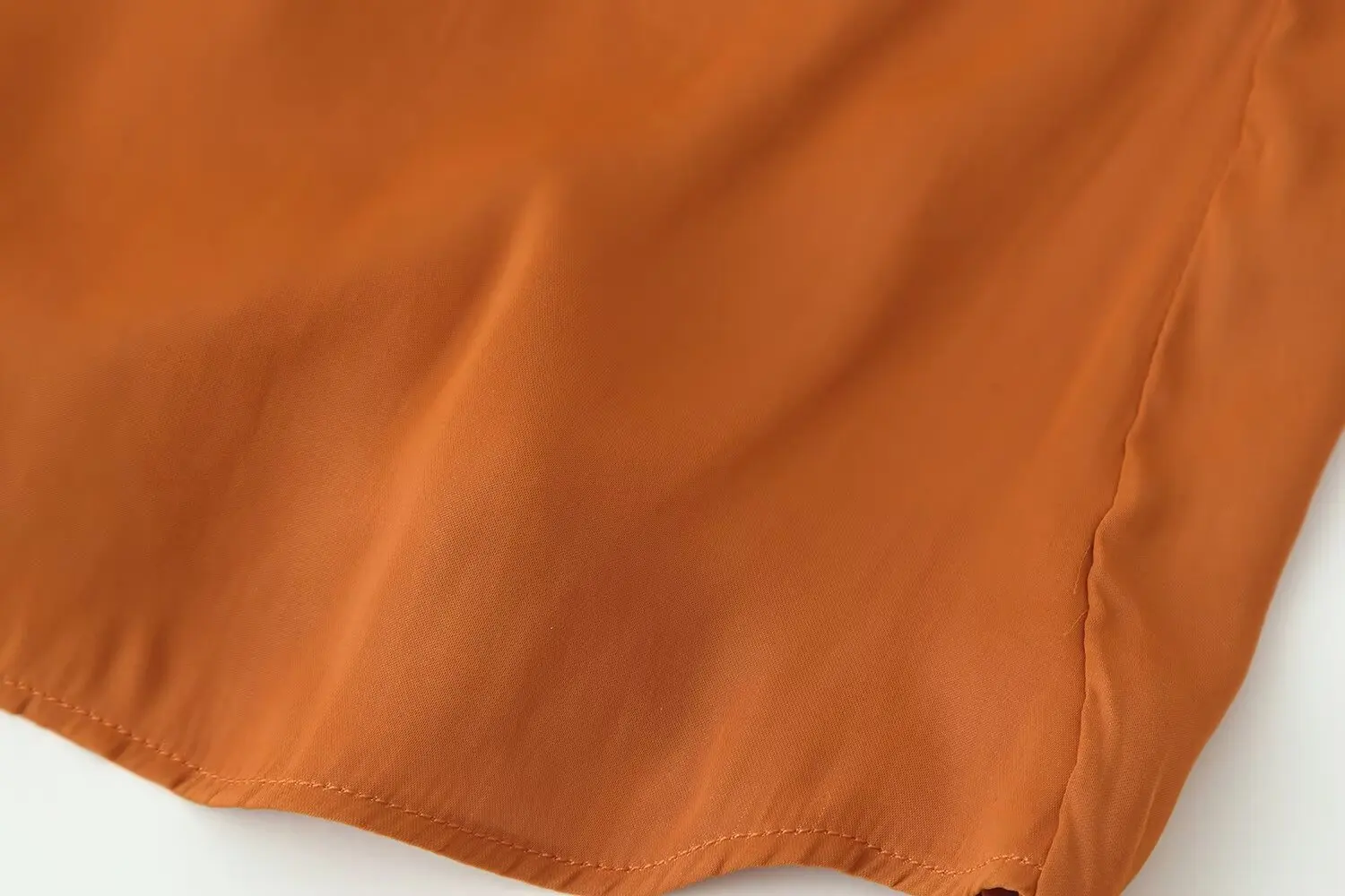 Nlzgmsj 2026 Summer Women Orange Halter Neck Sleeveless Blouse Cross Wrap Draped Top Backless Cropped Tank Top