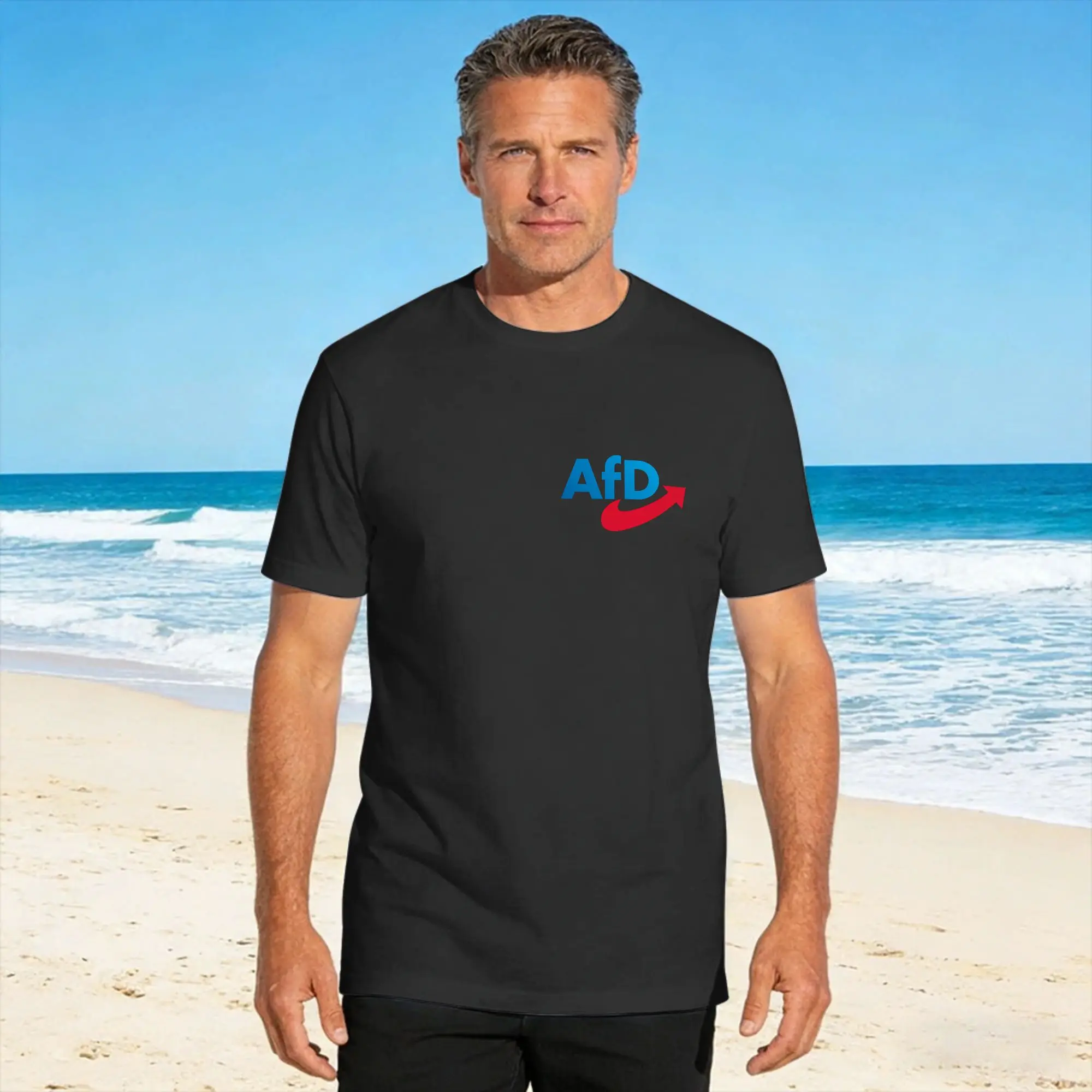 Afd Alternative Logo T Shirt Summer Cotton T-Shirts For Men Popular Casual Tshirt Short-Sleeved Y2K Funny Tees