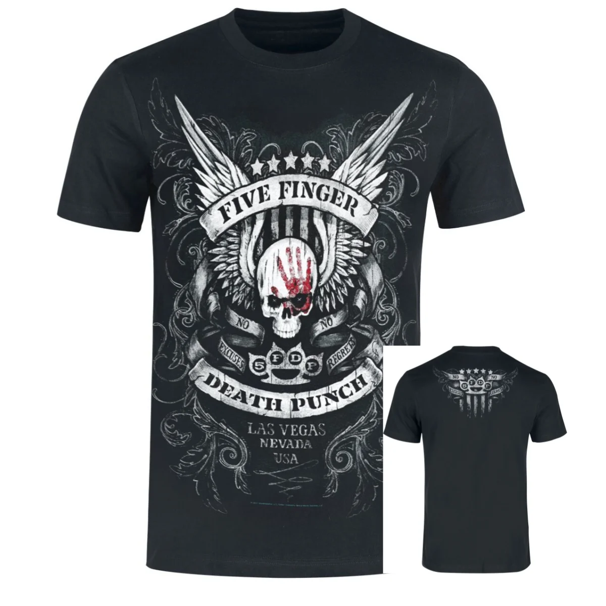 The Righteous Side of Hell Five Finger Death Punch T-Shirt Men Women Rock Band Graphic Tee Cotton Summer Streetwear Top