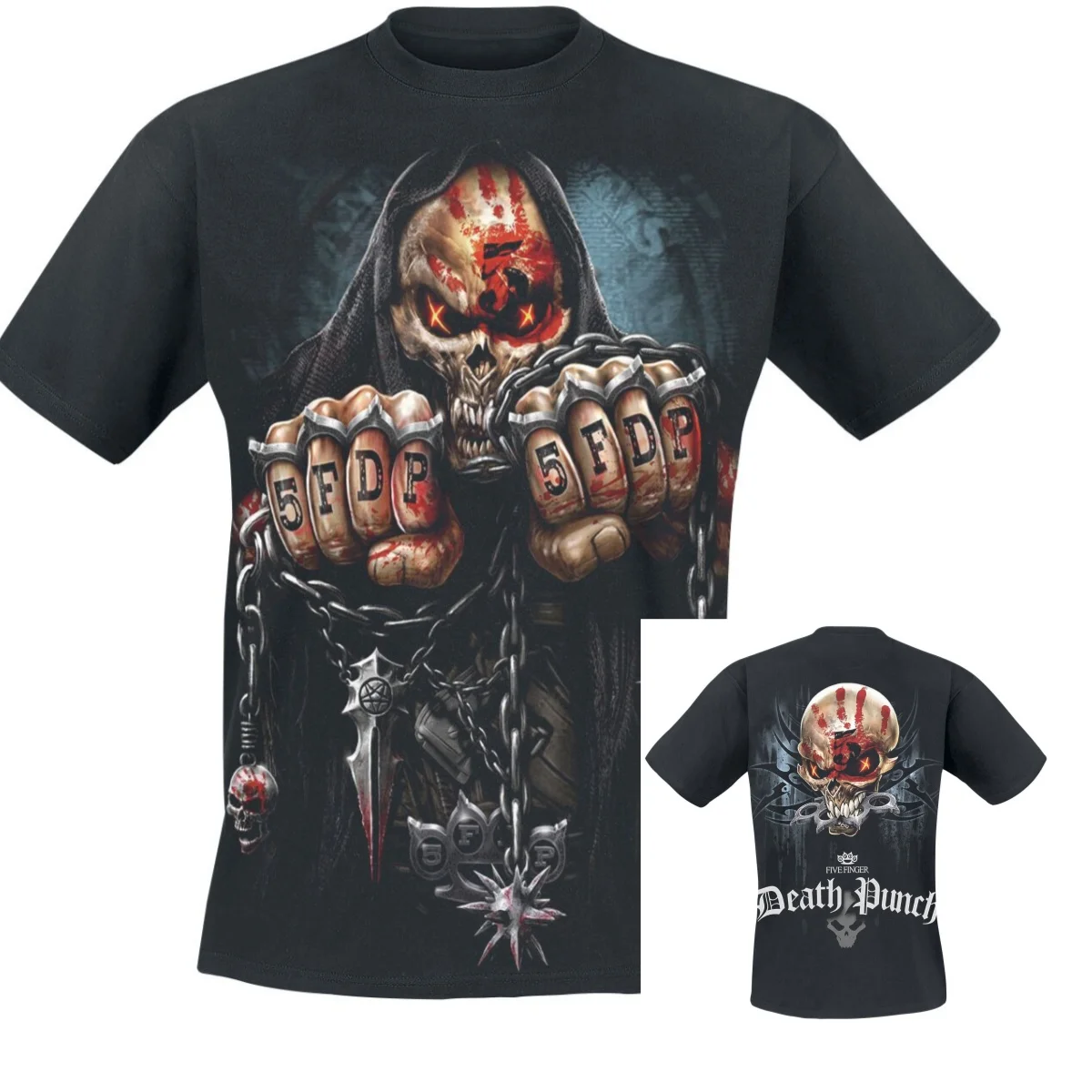 The Righteous Side of Hell Five Finger Death Punch T-Shirt Men Women Rock Band Graphic Tee Cotton Summer Streetwear Top