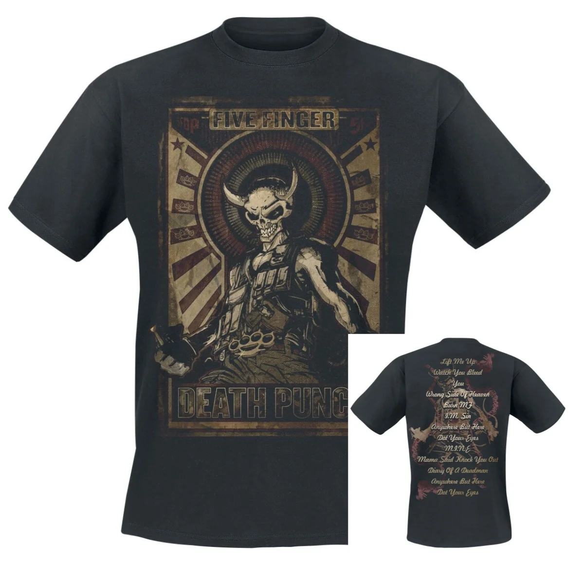 The Righteous Side of Hell Five Finger Death Punch T-Shirt Men Women Rock Band Graphic Tee Cotton Summer Streetwear Top