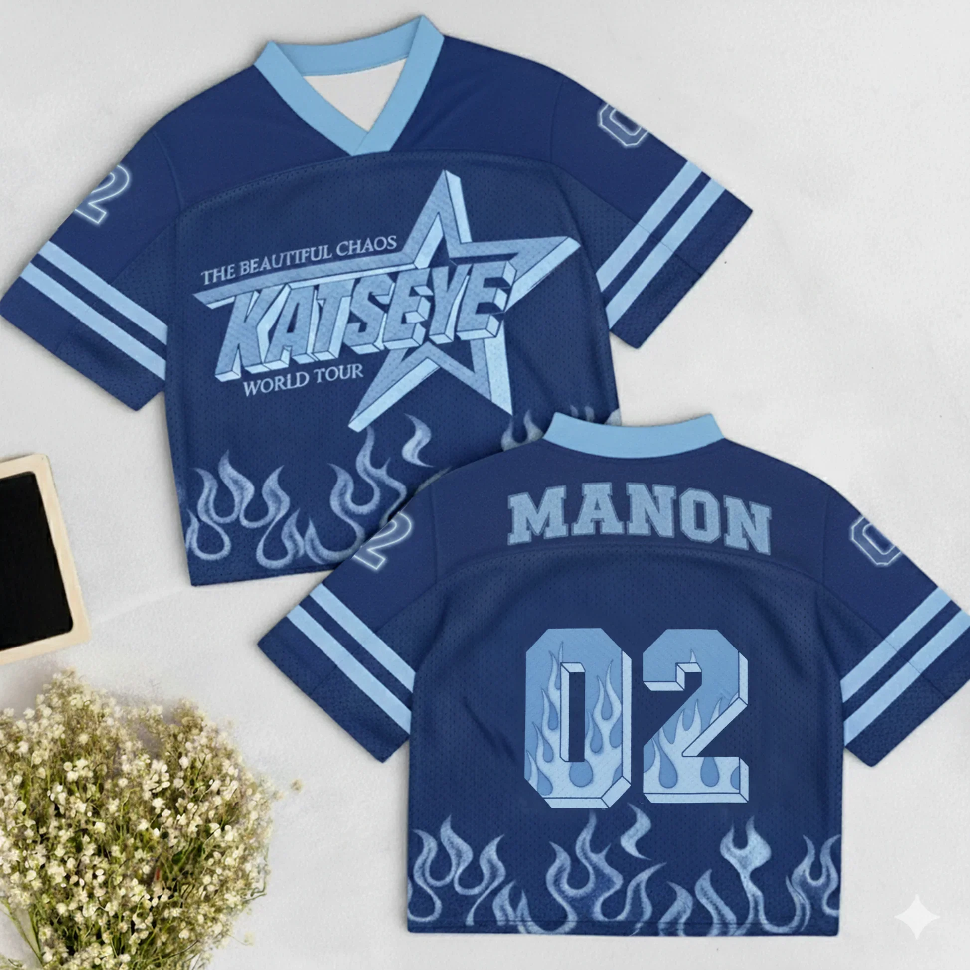 Kpop Katseye Uniform American Street Fashion Style Oversized Jersey Pick Members! Family Matching Summer Breathable Quick-drying