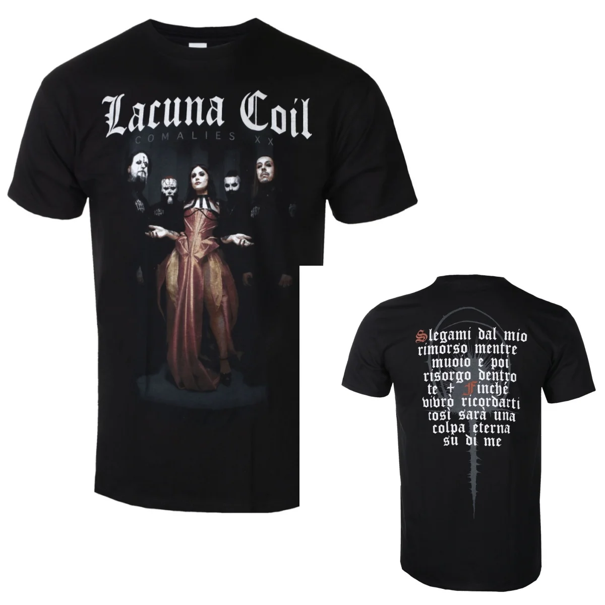 2026 Lacuna Coil Graphic Cotton T-shirt Unisex Summer Short Sleeve Fashion Brand Tee Luxury Casual Vintage Tees