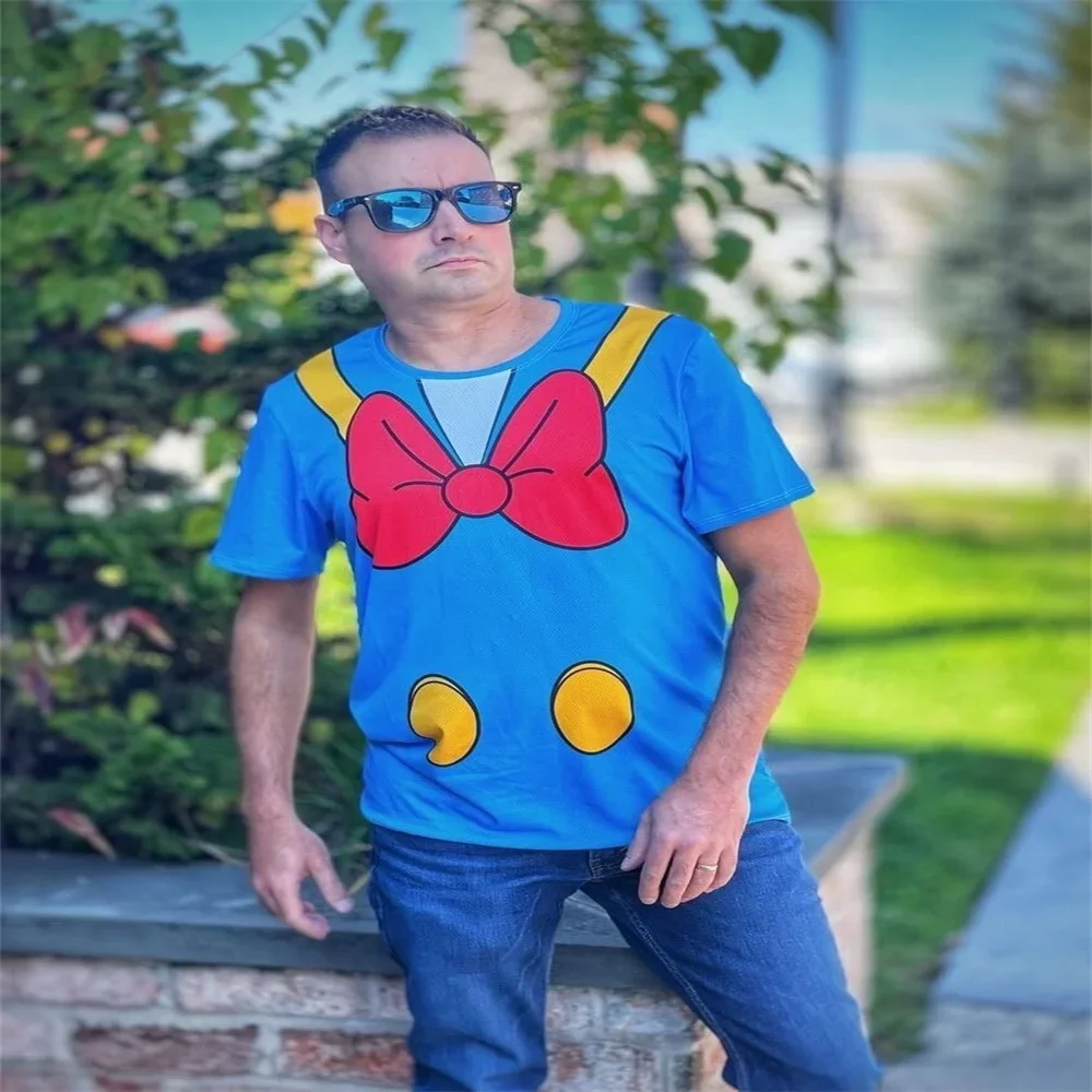 Donald Duck and the Beanstalk Unisex 3DT Shirt, Fun Free Clothing, Mickey and the Beanstalk Role Play Cartoon Top