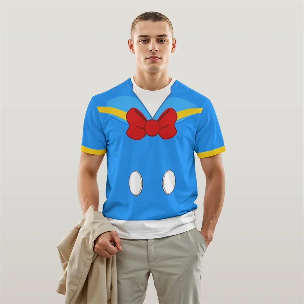 Donald Duck and the Beanstalk Unisex 3DT Shirt, Fun Free Clothing, Mickey and the Beanstalk Role Play Cartoon Top