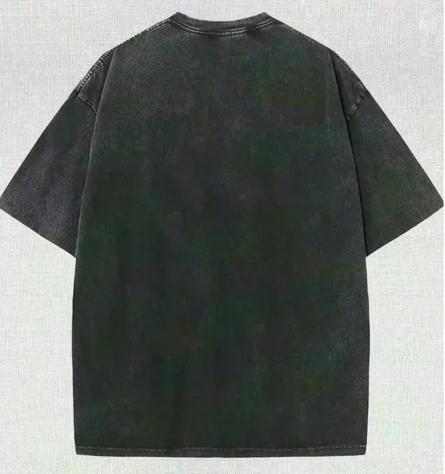 Psychedelic Eye Mushroom Print T-Shirt Unisex Washed Black Oversized Tee Y2K Streetwear Shirt for Edgy Grunge Aesthetic