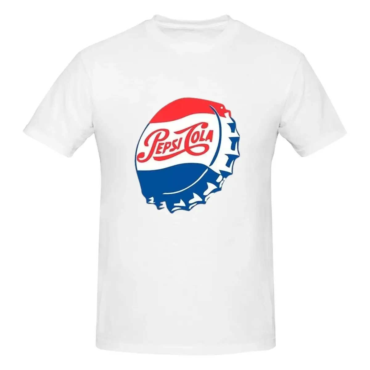 Summer Men P-Pepsi Luxury T Shirts for Men Summer Print Shirt Cotton High Quality Clothing Streetwear Tops Tee Men's Clothing