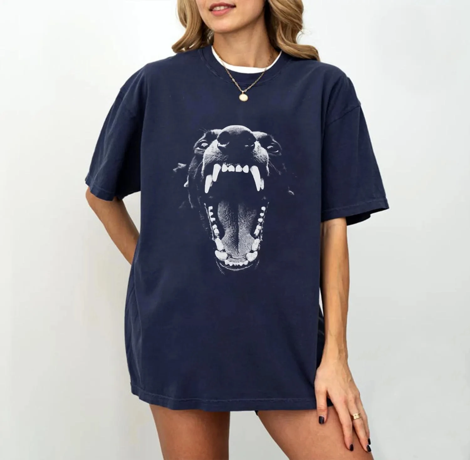 Vintage Doberman Y2k Graphic Unisex Tshirt, Grunge Goth Shirt Summer unisex Loose and Breathable cotton T-shirt Top