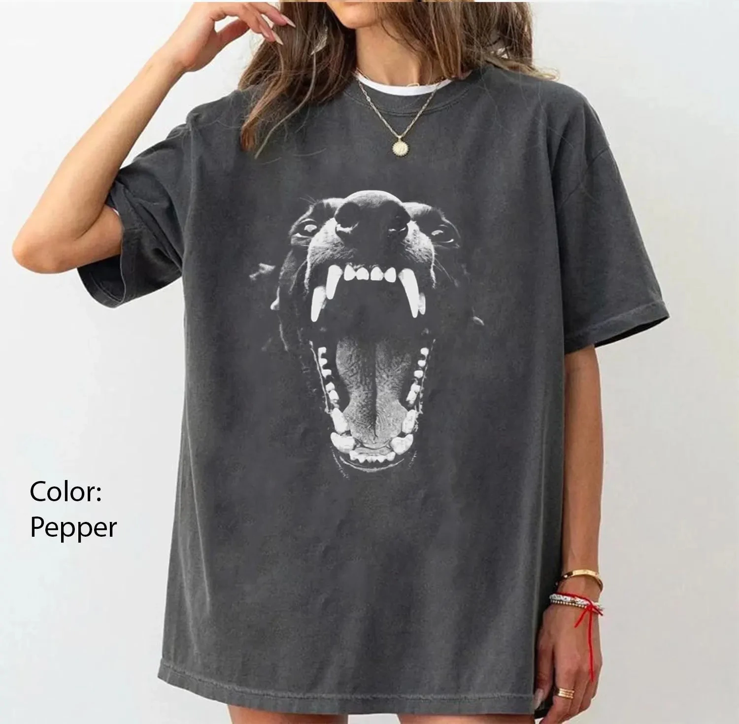 Vintage Doberman Y2k Graphic Unisex Tshirt, Grunge Goth Shirt Summer unisex Loose and Breathable cotton T-shirt Top