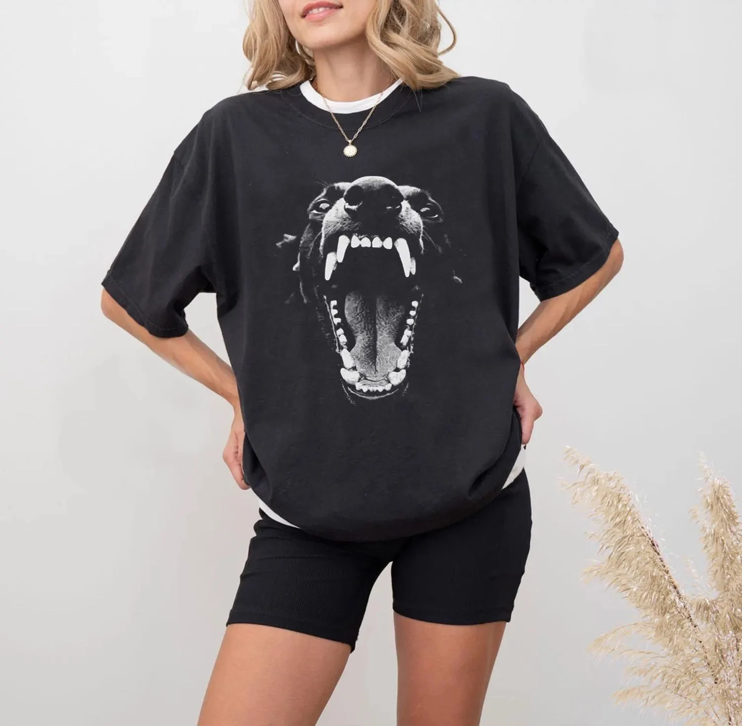 Vintage Doberman Y2k Graphic Unisex Tshirt, Grunge Goth Shirt Summer unisex Loose and Breathable cotton T-shirt Top