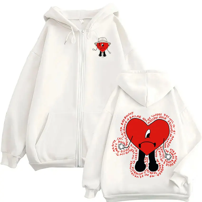 Rapper Bad Bunny 2025 90s Graphic Sin TI Hoodie Dtmf Men's Womens High Quality Clothing Hot Sale Comfort Coats Jacket Streetwear