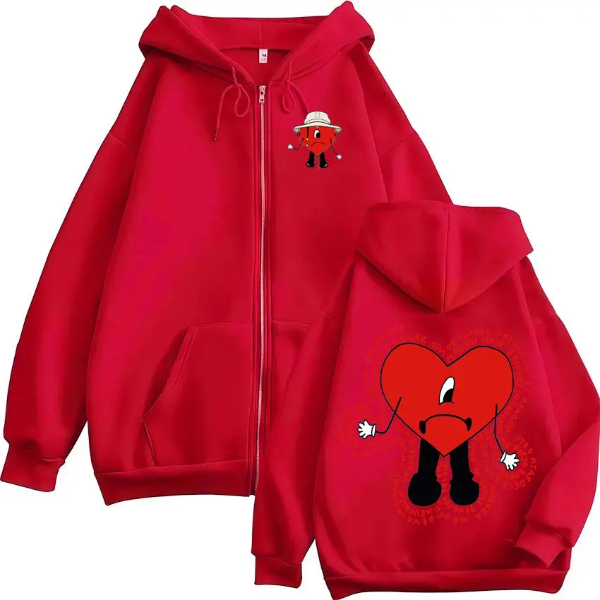 Rapper Bad Bunny 2025 90s Graphic Sin TI Hoodie Dtmf Men's Womens High Quality Clothing Hot Sale Comfort Coats Jacket Streetwear