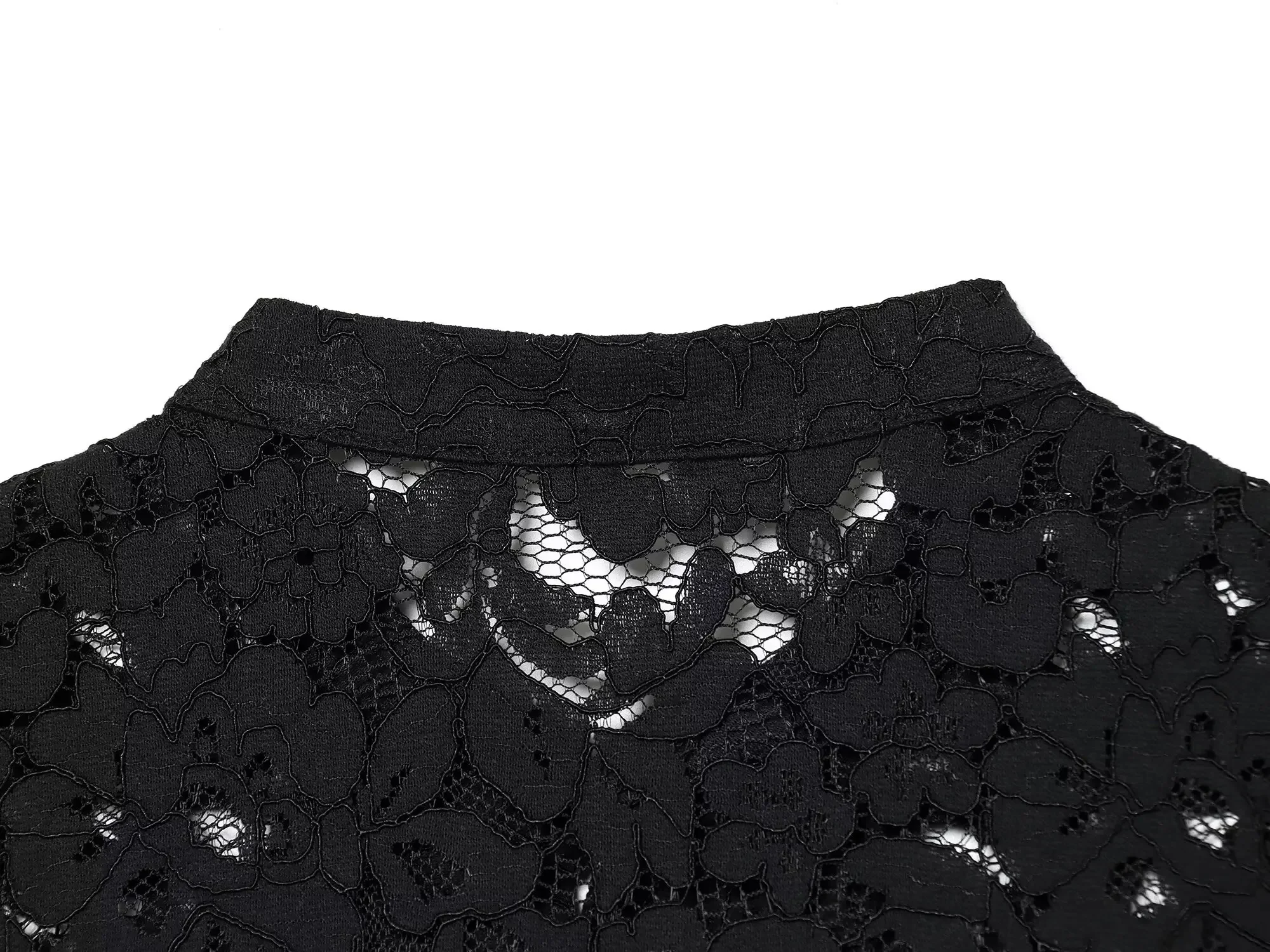 BSAY Women's Clothing Fashion Chinese Style White Vest Summer New Stand Up Collar Hollow Lace Sleeveless Chic Female Tank Top