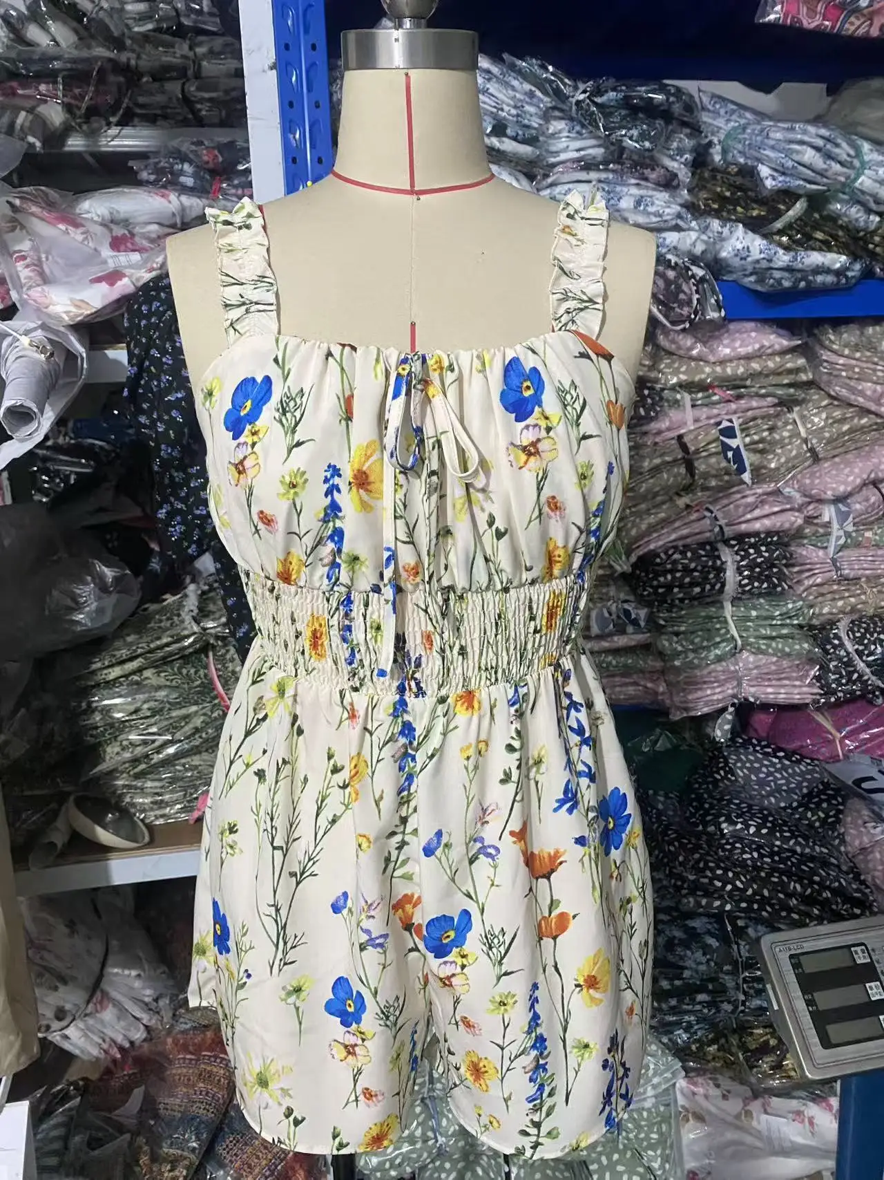 New Women Printed Cami Jumpsuit Shorts