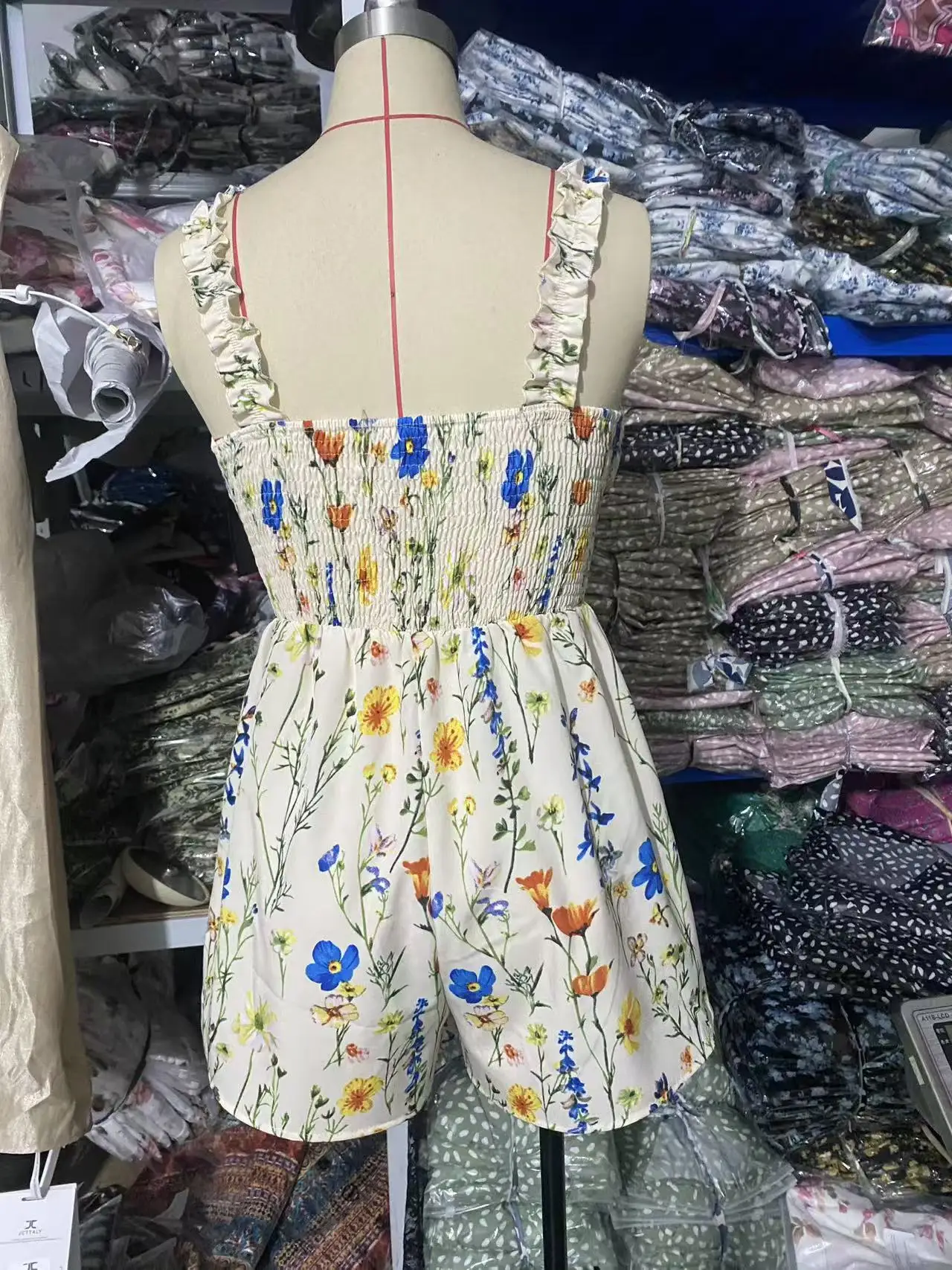 New Women Printed Cami Jumpsuit Shorts