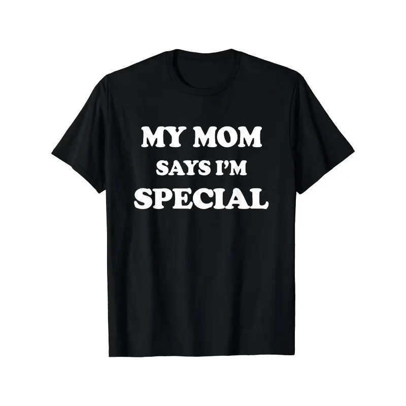 Funny Men's MOMMY's GOOD BOY Print T Shirt Women Streetwear Loose Tee Top Clothing Vintage Summer Spring Meme