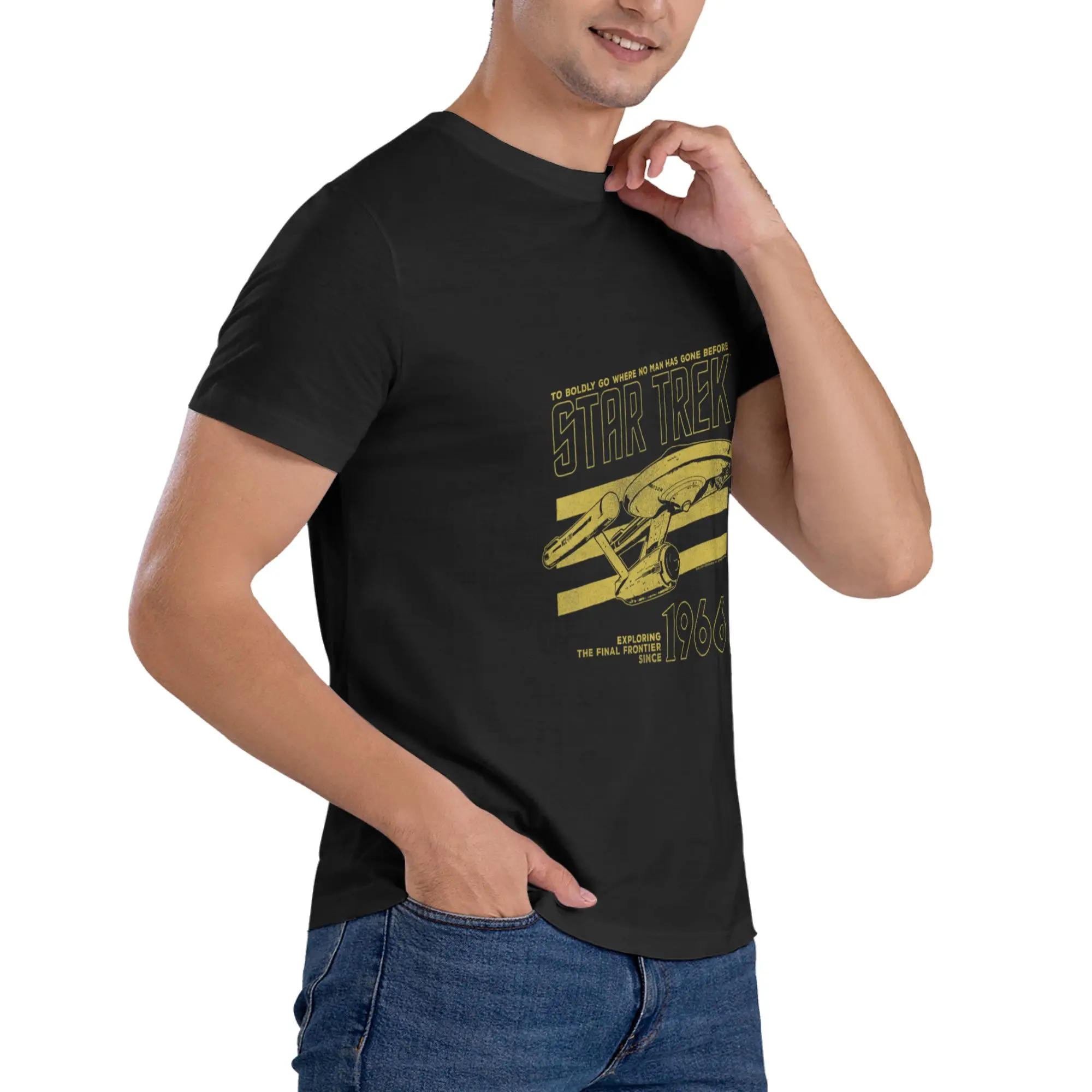 1 Piece Enterprise Graphic 100% Cotton T-Shirt Star Treks Tops Tees For Men