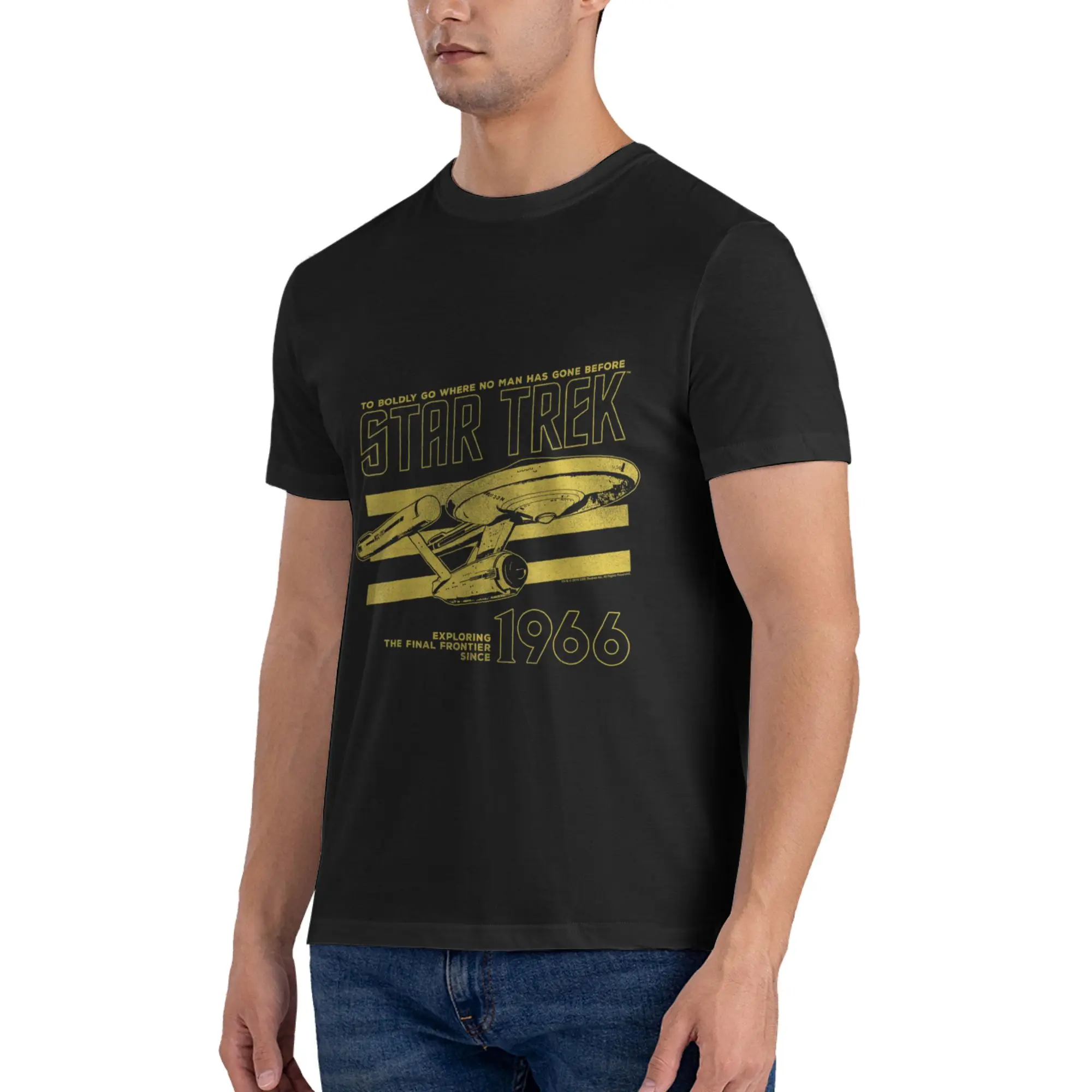 1 Piece Enterprise Graphic 100% Cotton T-Shirt Star Treks Tops Tees For Men