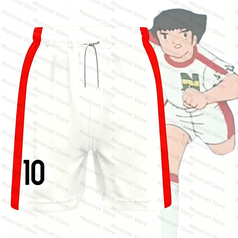 2 Piece Outfit Children Tracksuit Captain Tsubasa Football No.10 Print T Shirt Can Choose T-Shirts Or Shorts Kids Clothes Set