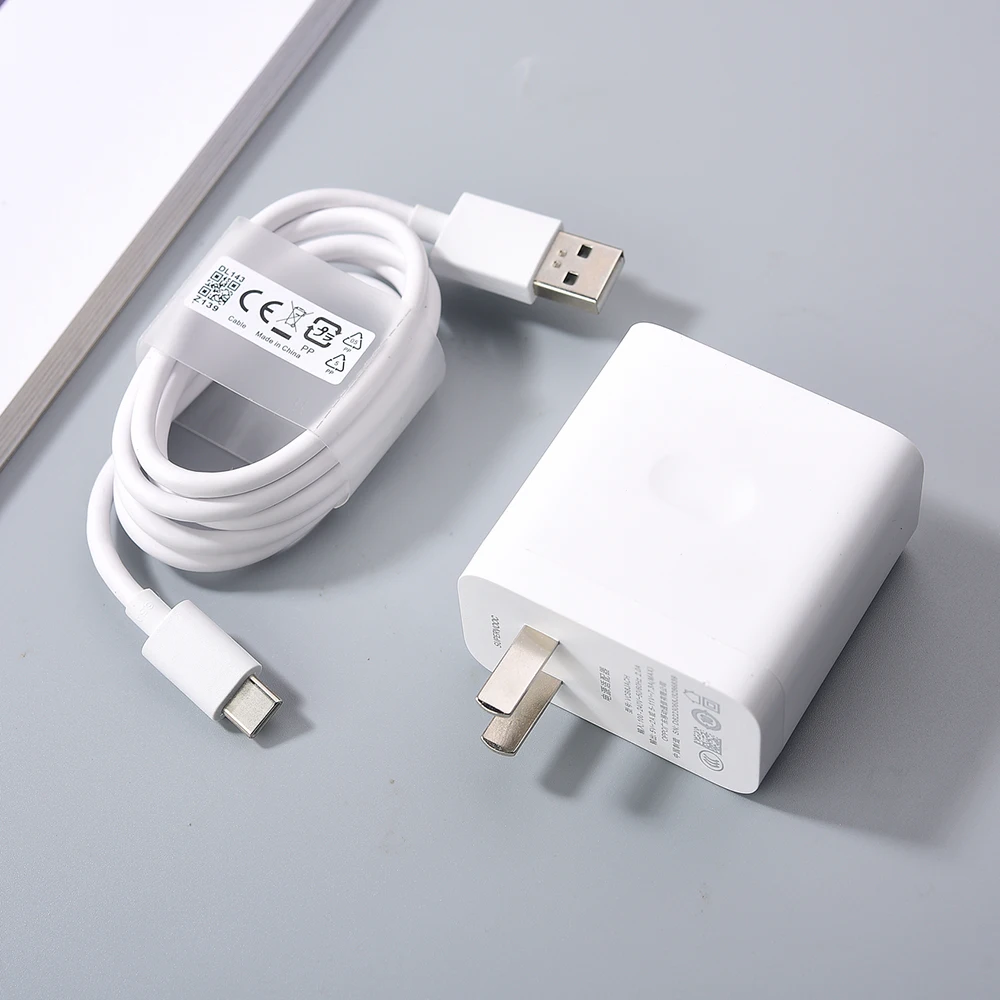 For OPPO 80W SuperVOOC Charger EU/US Fast Charger Adapter Type C Cable For OPPO Find N2 N X4 X5 X6 X7 Reno 12 11 10X 9 8 R17 Pro