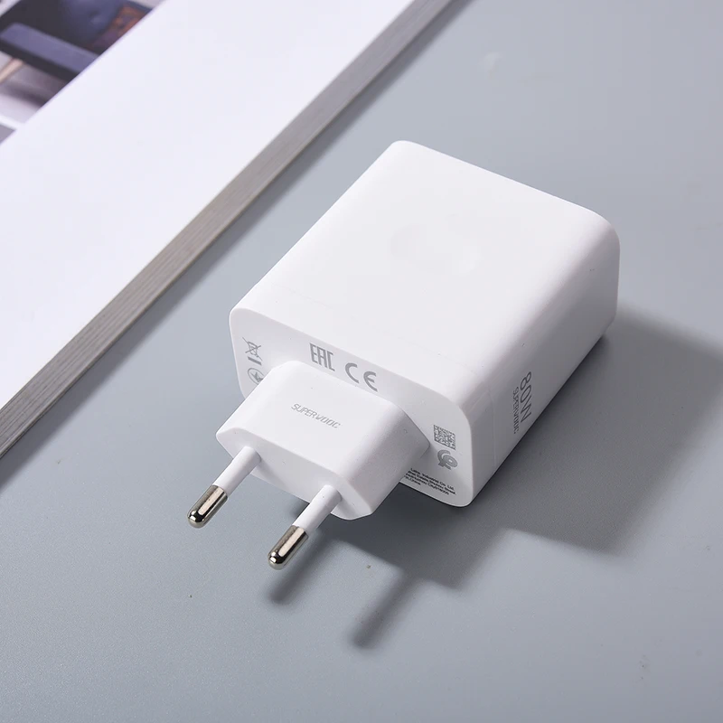 For OPPO 80W SuperVOOC Charger EU/US Fast Charger Adapter Type C Cable For OPPO Find N2 N X4 X5 X6 X7 Reno 12 11 10X 9 8 R17 Pro