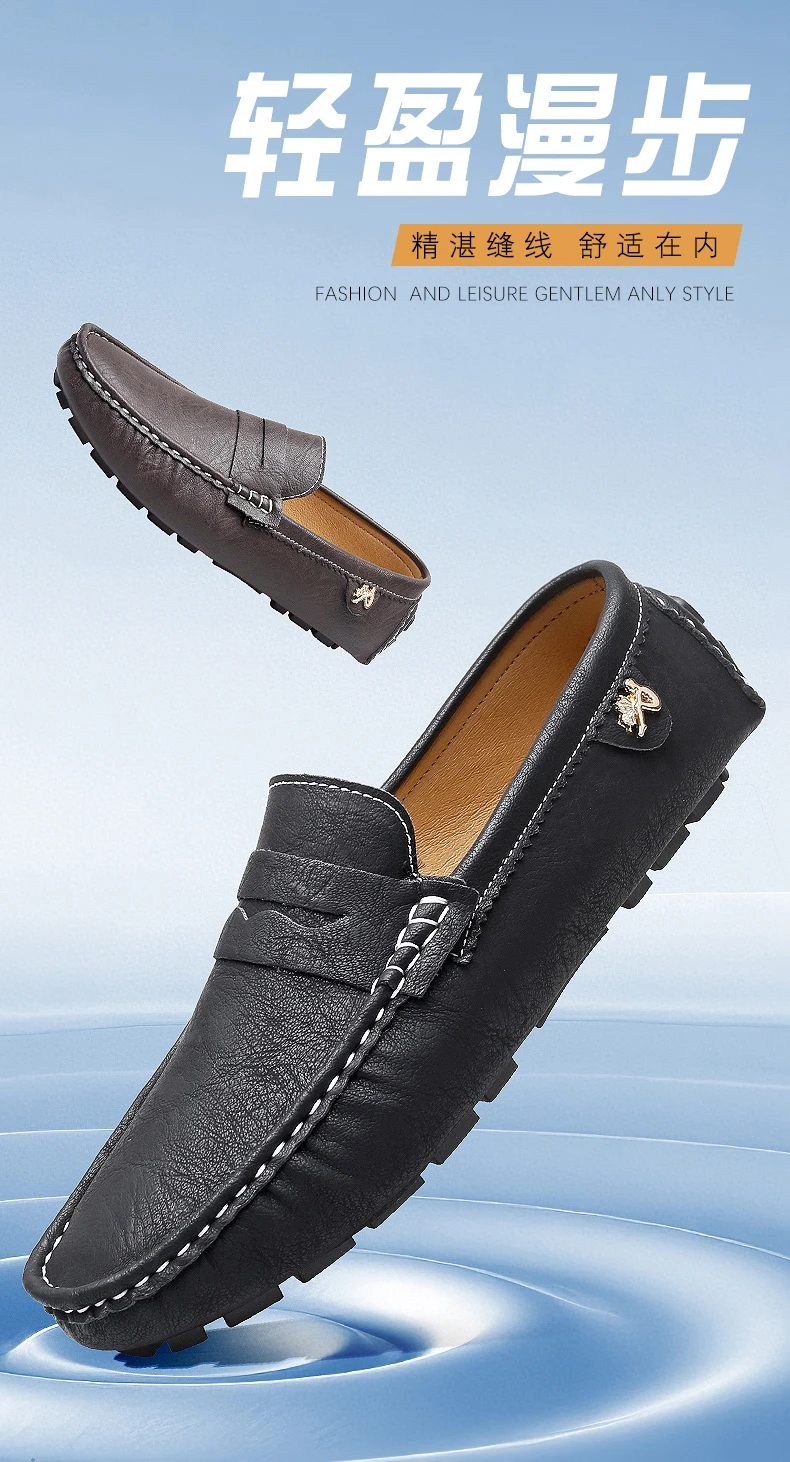 Formal Italian Shoes Men Handmade Leather Loafer Driving Flats Slip-on FShoes Luxury Comfy Moccasins Casual Shoes for Men