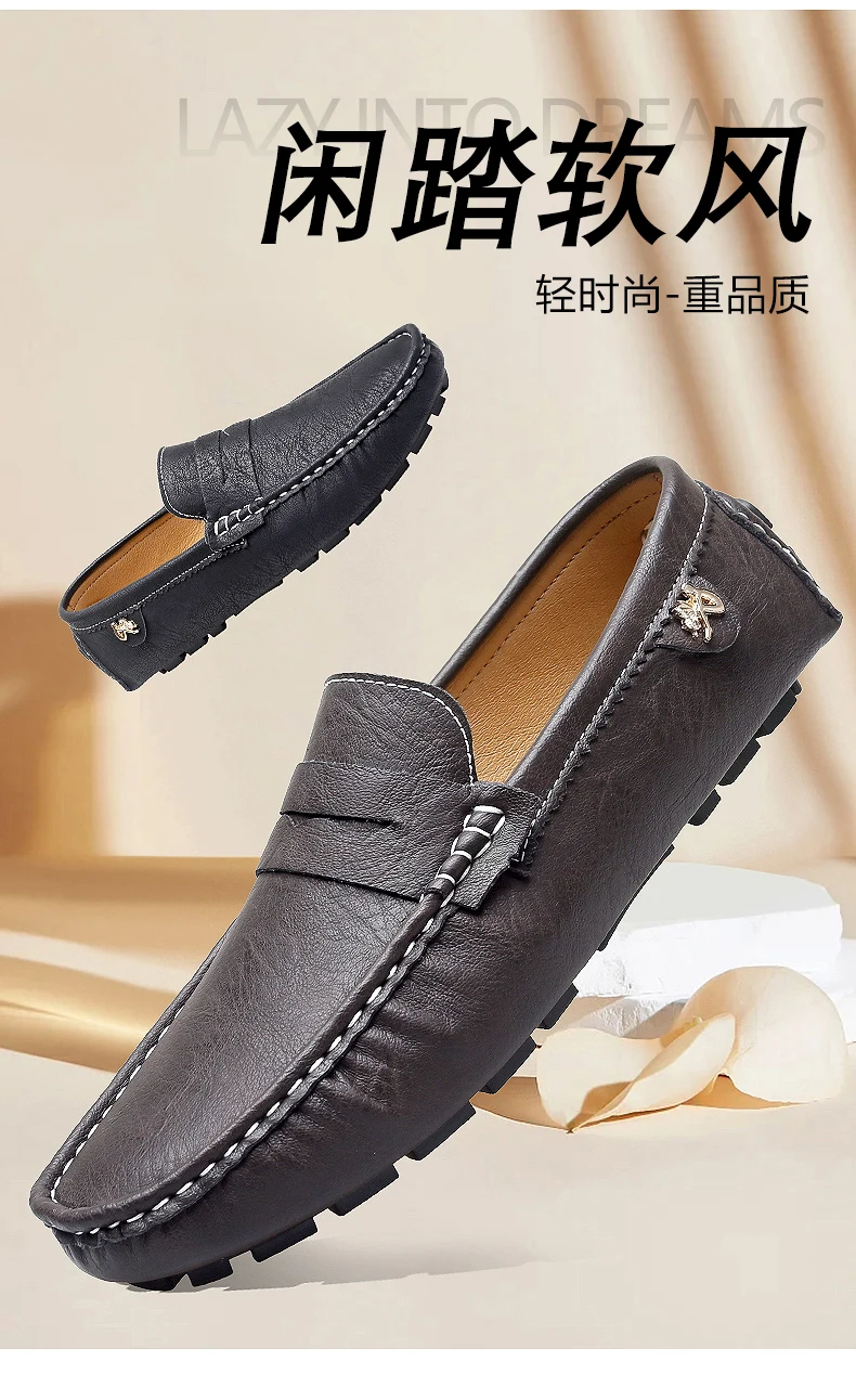 Formal Italian Shoes Men Handmade Leather Loafer Driving Flats Slip-on FShoes Luxury Comfy Moccasins Casual Shoes for Men