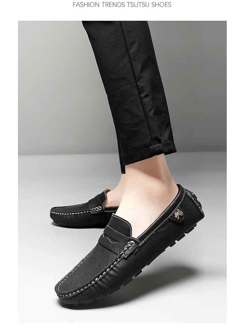 Formal Italian Shoes Men Handmade Leather Loafer Driving Flats Slip-on FShoes Luxury Comfy Moccasins Casual Shoes for Men