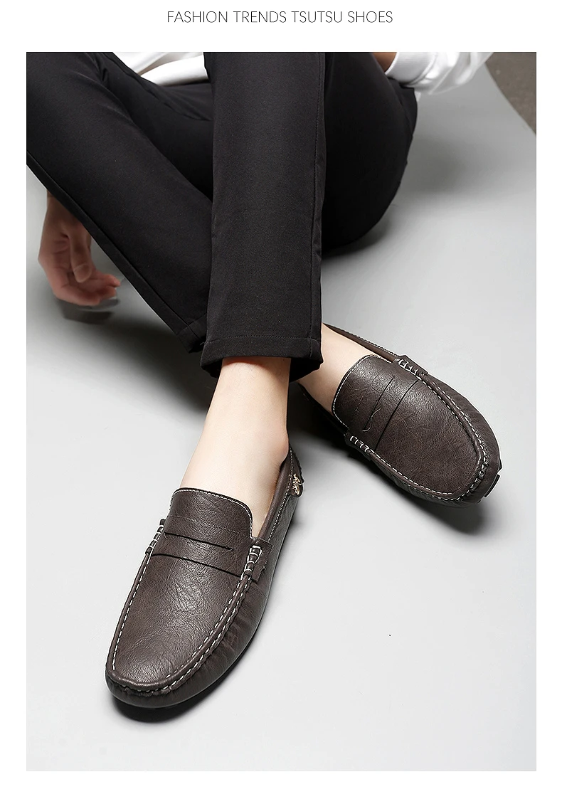 Formal Italian Shoes Men Handmade Leather Loafer Driving Flats Slip-on FShoes Luxury Comfy Moccasins Casual Shoes for Men
