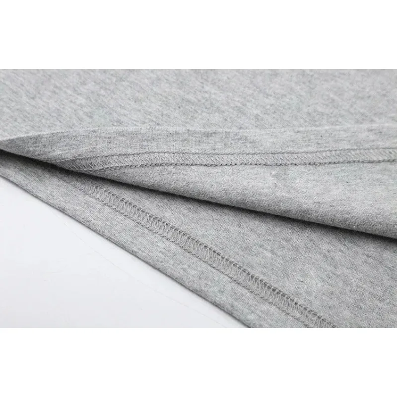 Breathable Fabric Simple for Men Funny T-Shirt Loose Fit Hip Hop Streetwear Summer Harajuku High Quality Comfortable Round Neck
