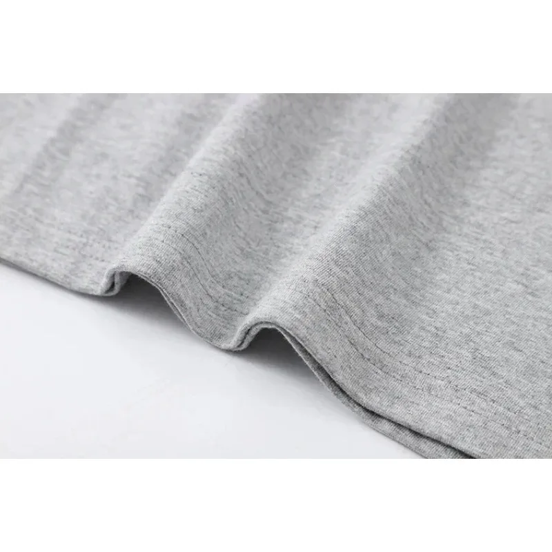 Breathable Fabric Simple for Men Funny T-Shirt Loose Fit Hip Hop Streetwear Summer Harajuku High Quality Comfortable Round Neck