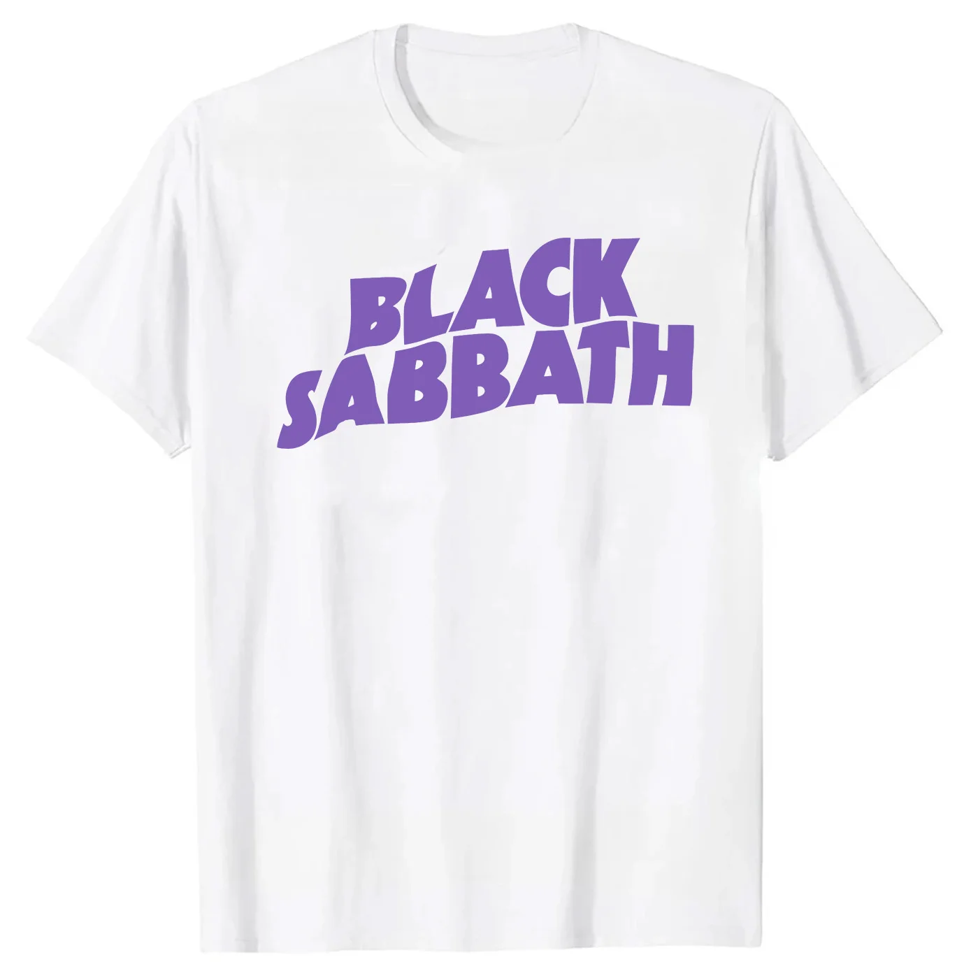 Black Sabbath Logo Women's T-shirt Rock and Roll Music Classic Band Tee New Summe Tops Mens T Shirts Women's Clothing