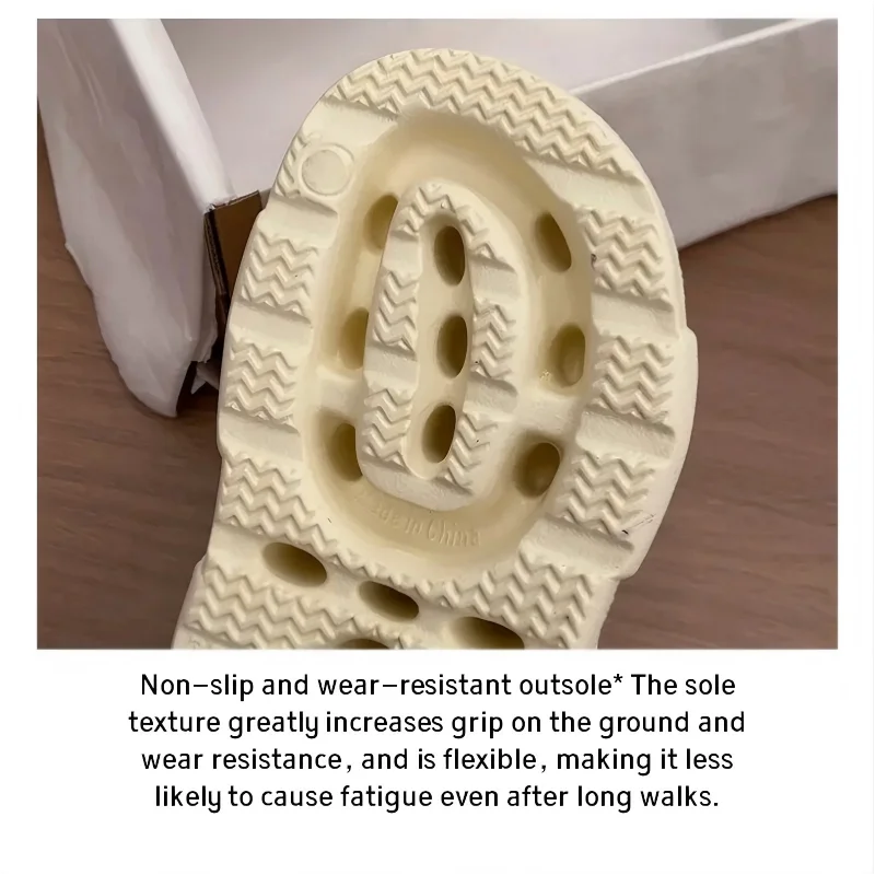 2026 New Womens Summer Platform Wedge Slippers EVA Thick Sole Adjustable Buckle Open Toe Comfort Outdoor Casual Slides