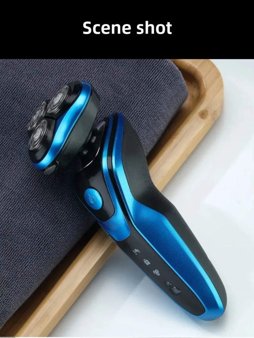 Portable 3 in 1 Electric Shaver Rechargeable Waterproof Men's Shaver Three Heads Smart Sideburn Trimmer
