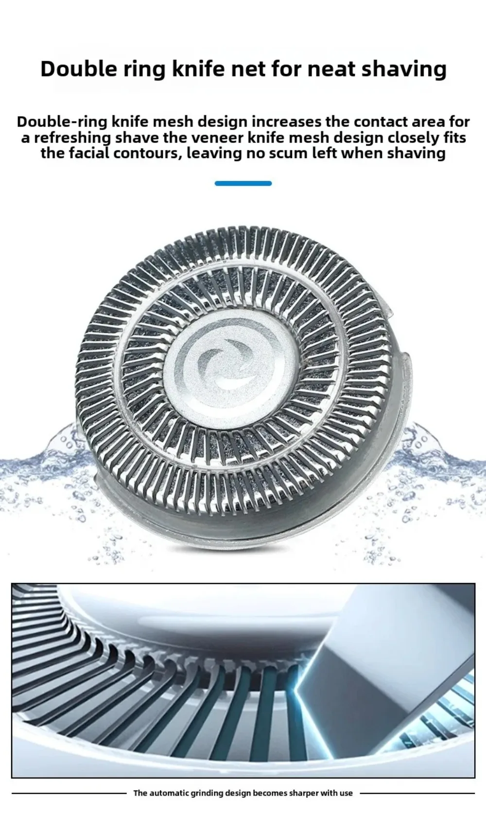 Portable 3 in 1 Electric Shaver Rechargeable Waterproof Men's Shaver Three Heads Smart Sideburn Trimmer