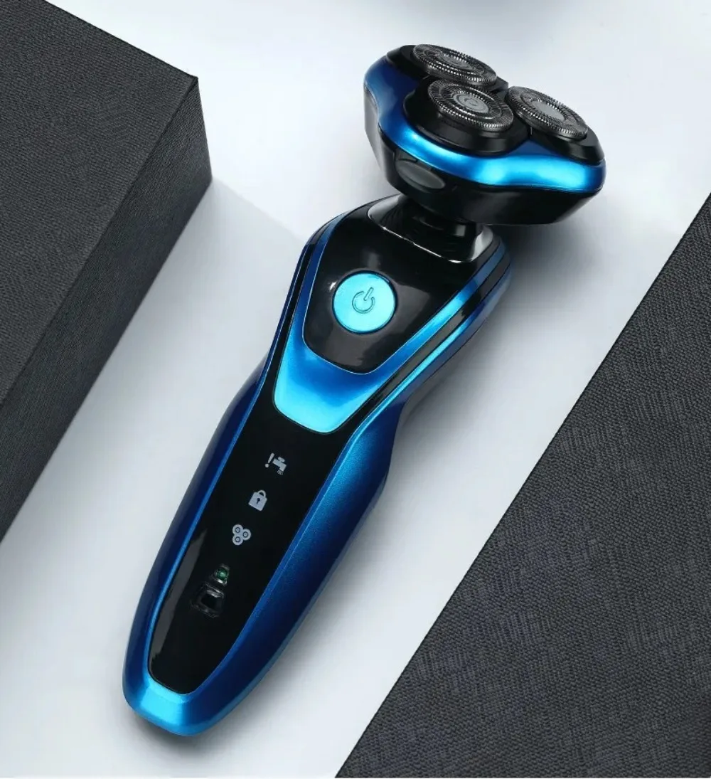Portable 3 in 1 Electric Shaver Rechargeable Waterproof Men's Shaver Three Heads Smart Sideburn Trimmer