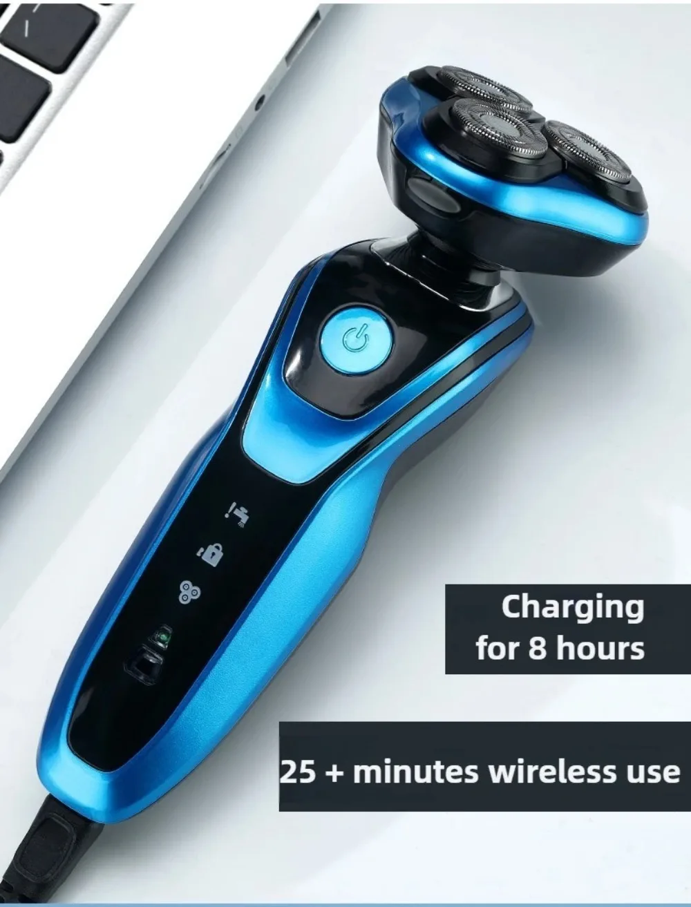 Portable 3 in 1 Electric Shaver Rechargeable Waterproof Men's Shaver Three Heads Smart Sideburn Trimmer