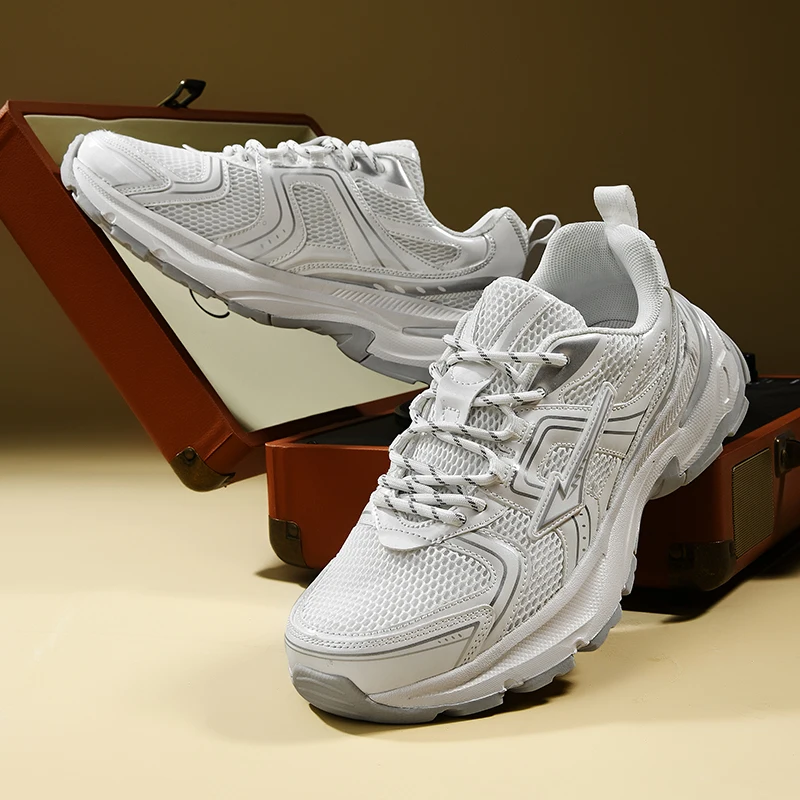 2026 Men Trendy Platform Dad Sneakers Women Breathable Mesh Soft Cushion Sport Running Non-Slip Athletic Jogging Training Shoes