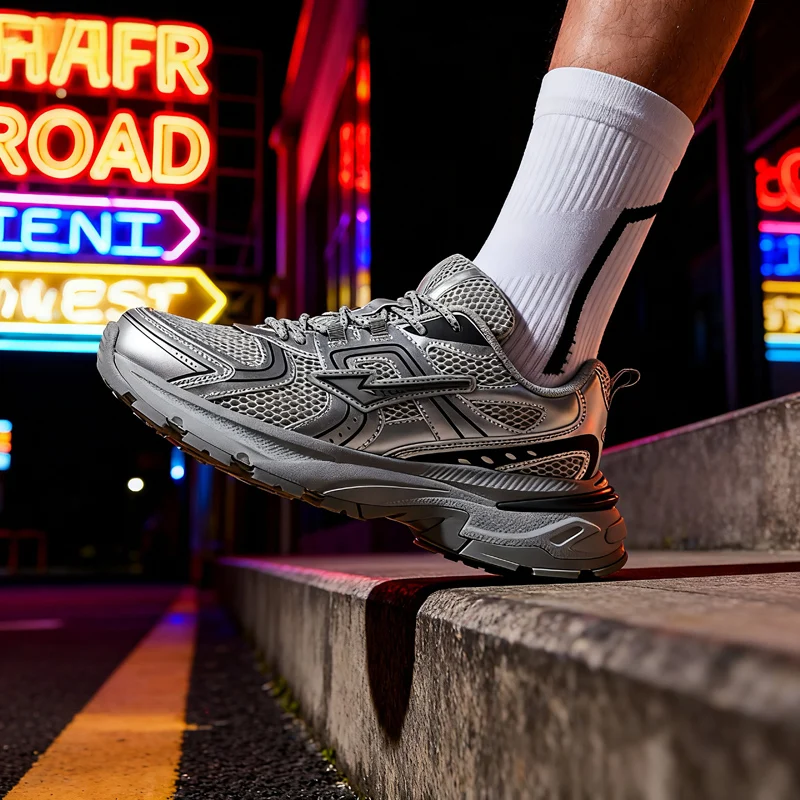 2026 Men Trendy Platform Dad Sneakers Women Breathable Mesh Soft Cushion Sport Running Non-Slip Athletic Jogging Training Shoes
